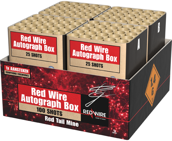 Lesli Red Wire Autograph Box 100-Schuss