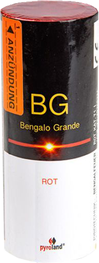 bengalo-grande-rot-60s Pyroland Bengalo Grande Rot