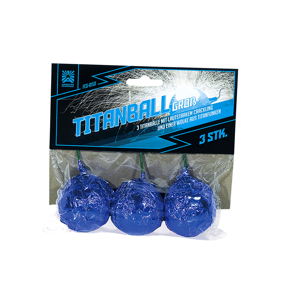 Argento Titanball Groß 3er-Set