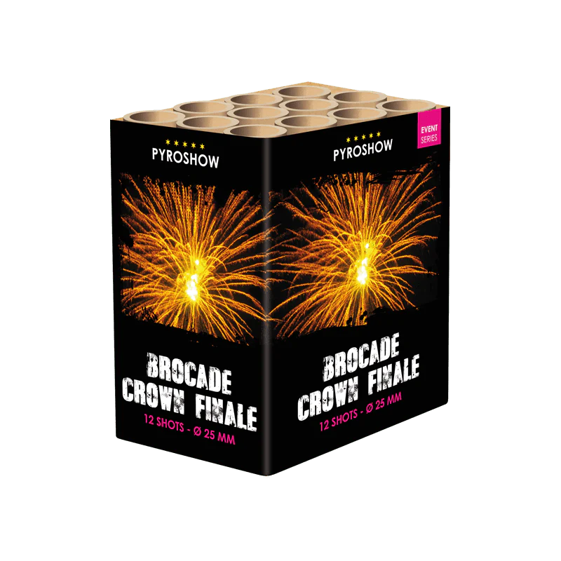 Pyroshow Final Batterie 1s Brocade Crown 7-Schuss