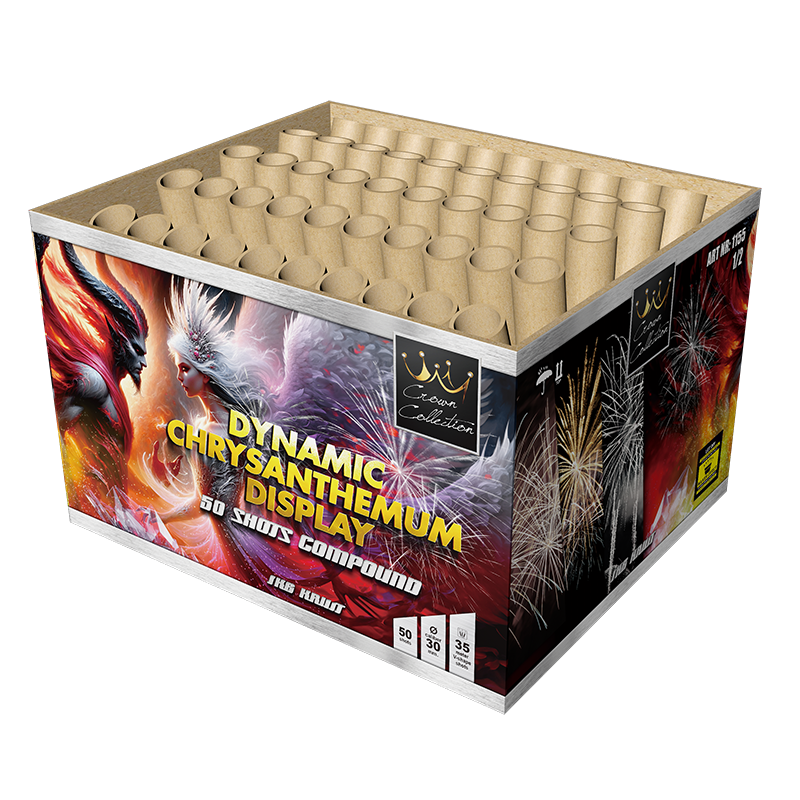 Magnum Dynamic Chrysanthemum Display 50-Schuss