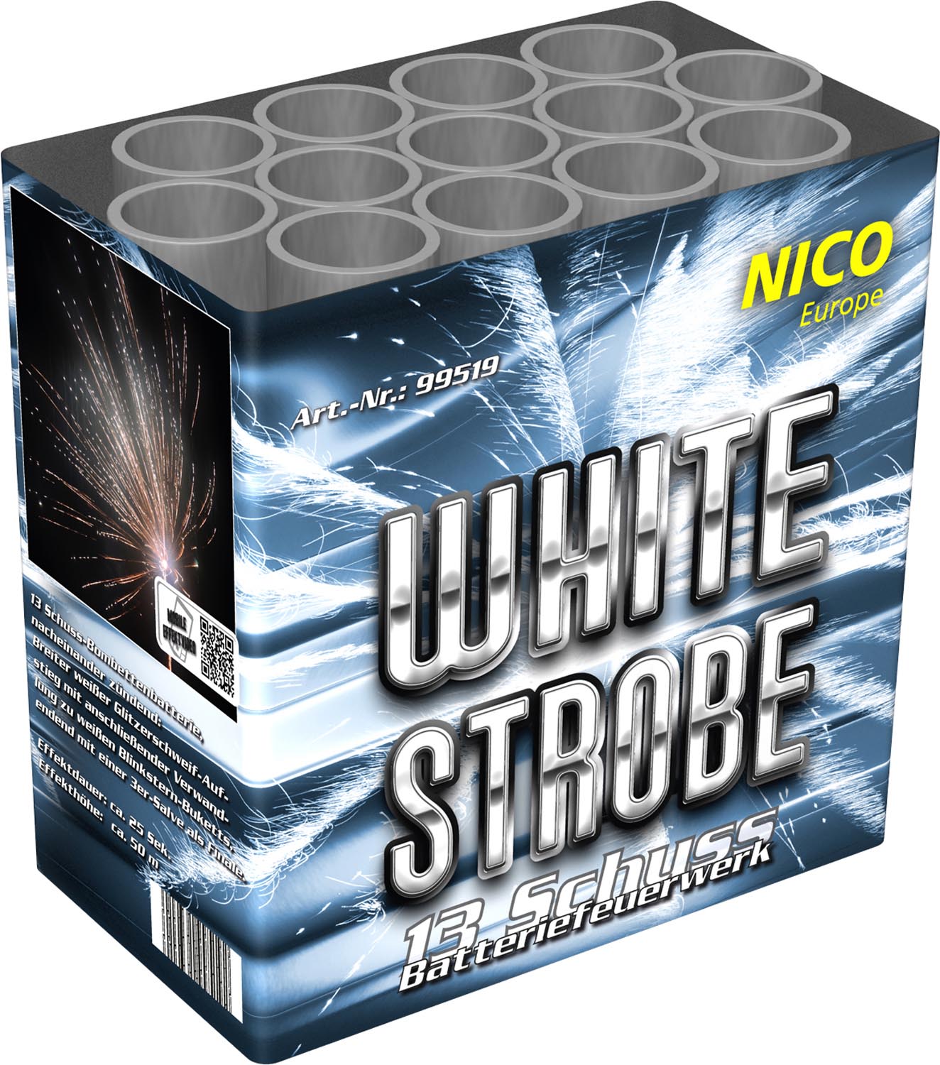 Nico Europe White Strobe 13-Schuss